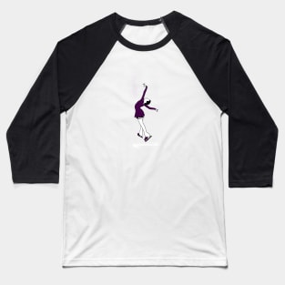 Figure Skater Illustration Baseball T-Shirt